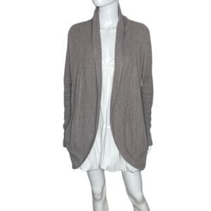 Barefoot Dreams Women’s CozyChic Lite® Circle Cardi Open Front Gray Sz XS